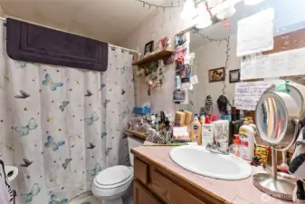 2nd bathroom down the hall from the living room