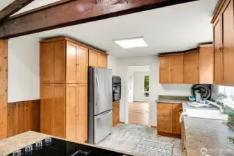 Kitchen facing living rm
