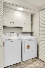 Laundry Area w/storage