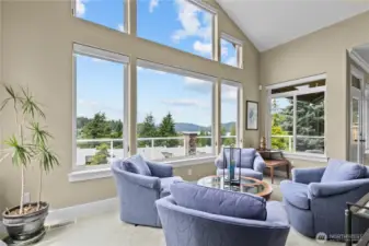 Huge view windows with custom coverings