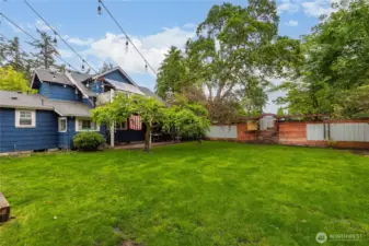 Beautiful mature trees and landscaping. You can also enjoy this view from the bedroom patio.