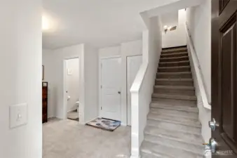 entrance with a 1/2 bath