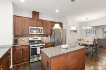 kitchen with new appliances