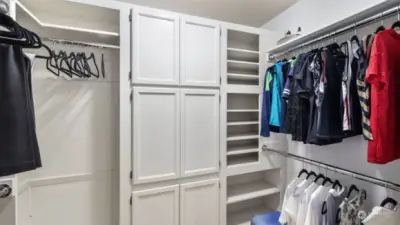 1 of the 2 Primary Bedroom Walk In Closets