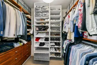 Large walk-in closet.