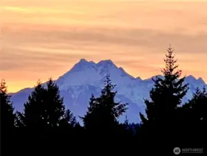 Olympic Mountain Views from Lot 34 at Sunset