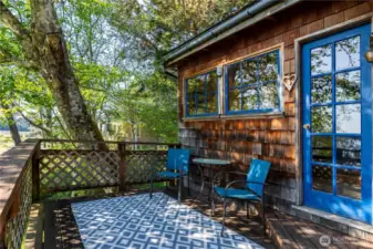 Deck off bedroom and living room
