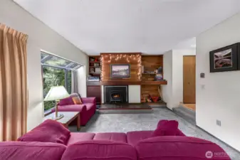 Wood Burning Fireplace