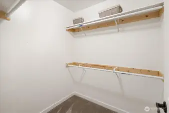 Primary suite walk-in closet