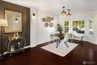 Beautiful flooring modernizes this home.
