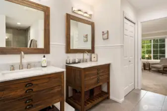 Spa-like finishes and features create a serene retreat.