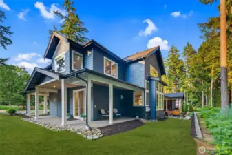 Wrap around covered porch.