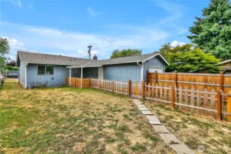 Another view of back yard.