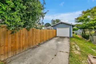 Alley access to Garage