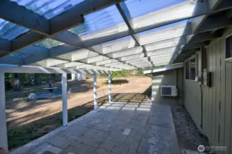 Back patio off of kitchen