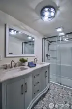 Remodeled primary bathroom