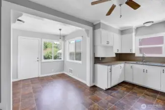 Kitchen with eating space
