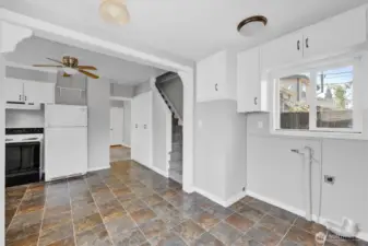 Spacious dining space in the Kitchen