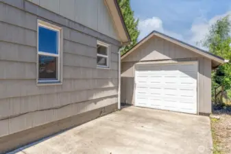 Driveway and garage