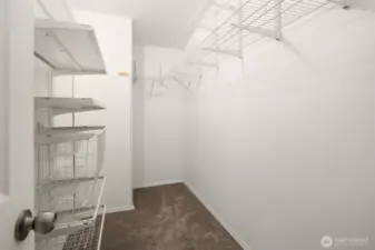 Primary bedroom, walk in closet.