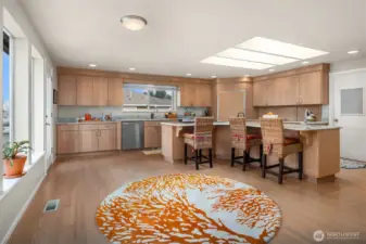 A huge walk-in pantry compliments the kitchen perfectly!