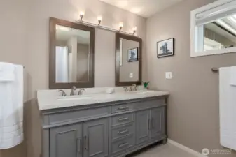 Full bathroom on main floor.