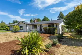 Remodeled Rambler with huge front yard
