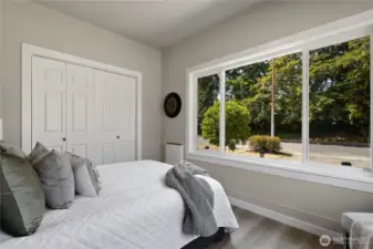Front bedroom with lots of windows