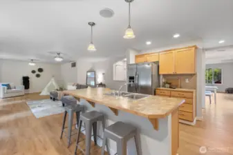 Open flowing great room concept. Surround Sound throughout the house.