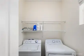 Main floor utility room