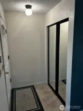 Entry with large coat closet