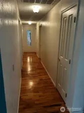 Hardwood floors extend into all bedrooms