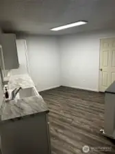 Mudroom off garage