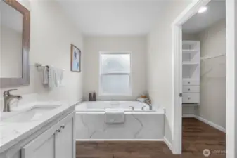 Tub goals. Shower goals. Closet goals. All in one.