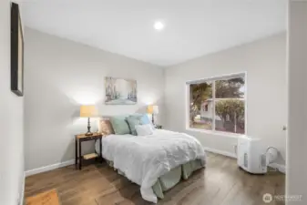 The perfect retreat — calm, comfortable, and A/C adaptable.