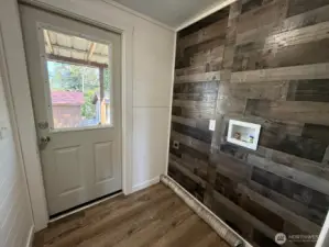 Washer and dryer included- exit to back yard and carport