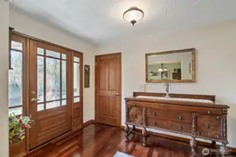 Large entry to open floor plan.