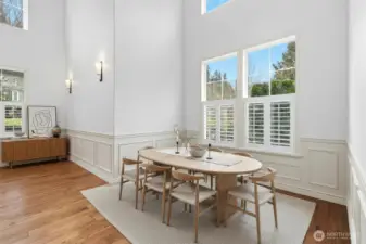 Virually Staged Dining room