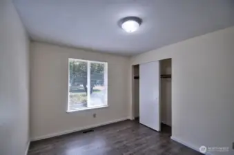 Another of the three bedrooms