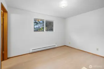 Baseboard heat in Primary Bedroom.