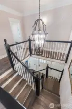 View from landing of staircase
