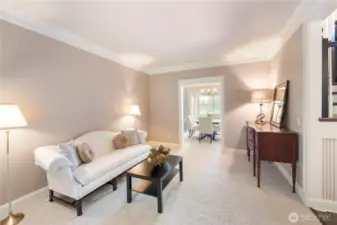 Formal living and dining rooms