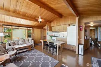 Constructed from tongue & groove cedar, this cabin has 2 bedrooms, 1 bath & pride of ownership shines throughout.