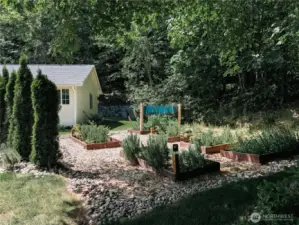 Garden area in back yard. #10920 Chaucer St SE, Olympia, WA 98501