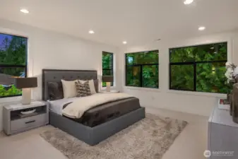 Designer Primary Suite with five-piece bath