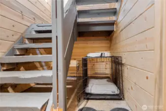 Stairs with Room for the Furry Friends.