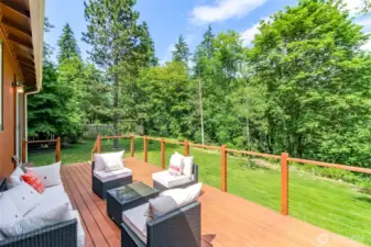 Huge Deck, great for relaxing or entertaining!