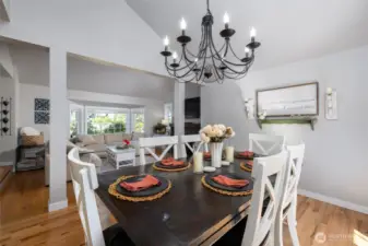 This home has a nice open floor plan but some separation too.