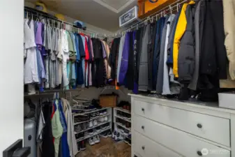 One of the 2 primary bedroom closets.