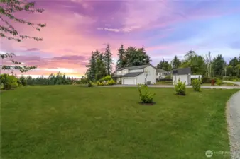 Serene 5 acres, wrap around deck with heater, room for everything.